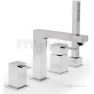 Vado Brassware -  4 Hole Bath/shower Mixer Single Lever Deck Mount
