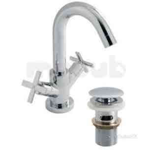 Vado Brassware -  Mono Basin Mixer Deck Mounted Smooth Ton-100/cc-c/p