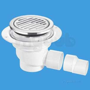 Mcalpine Waste traps overflow -  Mca 75mm Tiled Gully Round Ss Grating