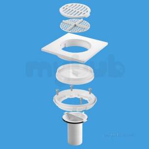 Mcalpine Waste traps overflow -  Tsg Conversion Kit White Tsgconv