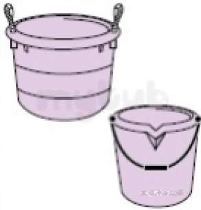Polypipe Miscellaneous -  Bucket With Spout 13 Ltr Black Bucket 1