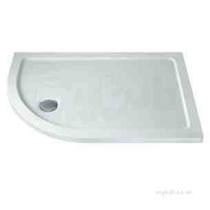 Twyford Twylite Shower Trays -  Tray 1200x800 Offset Quadrant Left Hand Flat Top Tr6761wl