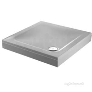 Twyford Twylite Shower Trays -  Twylite Tu6188 Square 800mm 4-up Tray Wh Tu6188wh