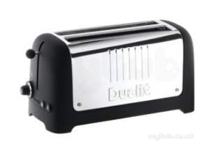 Dualit Appliances -  Dualit 45005 Toaster 4 Slice Lite Black