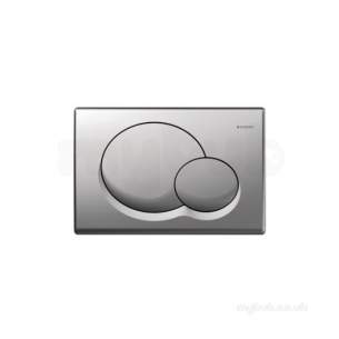 Geberit Commercial Sanitary Systems -  Samba 115 770 46 1 Dual F/plate Matt Chrome Plated 115770461