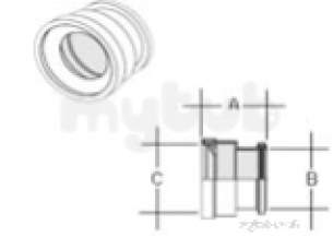 Marley Underground -  110mm Adaptor To Thick Wall Clay Uca41