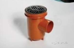 Polypipe Underground Drainage -  110mm Back Inlet C/w Grating Ug427