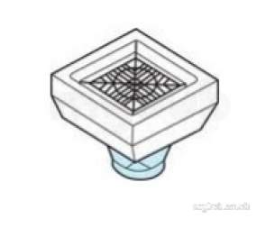 Polypipe Underground Drainage -  110mm Square Hopper And A/splash Ug414ast