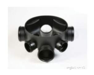 Polypipe Underground Drainage -  160mm Inspn Chamber Base Rd Uneq Ug670