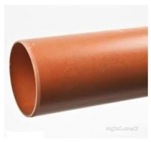 Polypipe Underground Drainage -  82mm Od Drain X 3m Plain Pipe Ug330