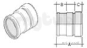 Marley Quantum -  150mm Quantum/pvc To Clay Coupler Uma45