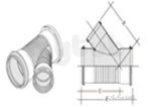 Marley Quantum -  150x110mm Quantum 45d Uneq Branch Umy10q