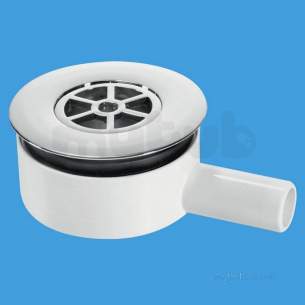 Mcalpine Waste traps overflow -  70mm X 22mm Pumped Shower Wasteupsw-2-22mm