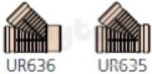 Polypipe Underground Drainage -  160mm X 45d P/rib Dbl Skt U/eql Jnct Ur636