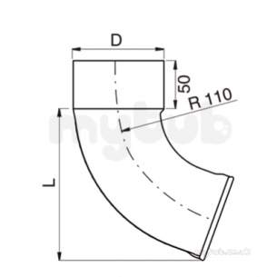 Lindab Rainwater -  Lindab Downpipe Shoe 87mm Aluzinc