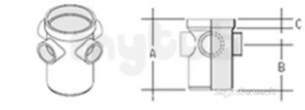 Marley Underground -  110mm Gully Inlet R/piece 4 Boss Uw401