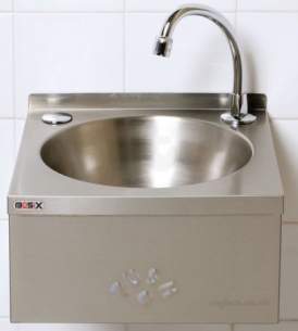 Mechline Catering Spares -  Basix Ws3-kvs Wash Hand Basin Hands Free