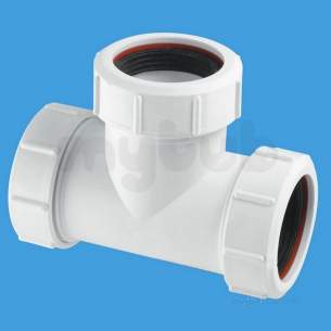 Mcalpine Waste traps overflow -  1.5 Inch Multifit Slip Equal Tee V1mx