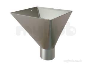 Lindab Rainwater -  Small Rectang Water Hopper 120mm Coated