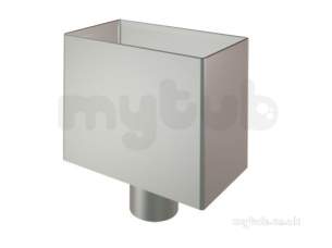 Lindab Rainwater -  Small Rectanglr Water Hopper 75mm Coated