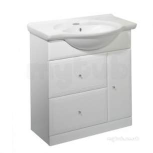 Roper Rhodes Furniture -  Valencia 800mm White Base Unit With Soft
