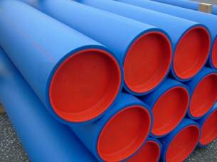 Radius Large Bore Blue and Black Pe Pipe -  Pipe Db Pe100 125mm X 50m Sdr17.0 10bar