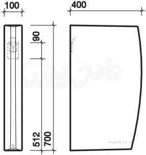 Twyfords Commercial Sanitaryware -  Urinal Division Including Fixing Vc7051wh