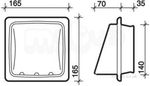 Twyfords Commercial Sanitaryware -  Semi Recessed Soap Dish Vc9808wh