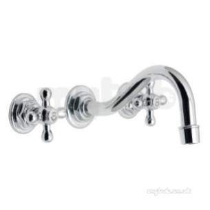 Vado Brassware -  3 Hole Basin Mixer W/mntd-antique Gold