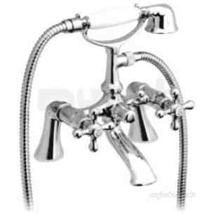 Vado Brassware -  Exposed Bath/shower Mixer Pillar Mount Plus Shower Vic-131/s/cd-a/g