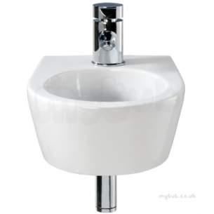 Twyford Visit Sanitaryware -  Visit Handrinse Basin 1 Tap No Overflow Gt4811wh