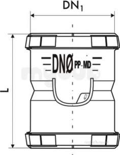 Marley Hdpe Range -  Mpd Dblue Coupler 110 Vmd-110-000-00d