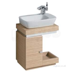 Twyford Moda Sanitaryware -  Vello 400 Handrinse Vanity Unit Light Oak Vo0011ok