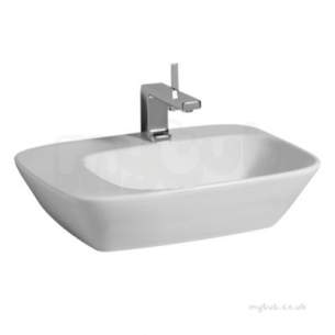 Twyford Moda Sanitaryware -  Vello Countertop 570x427 Left Hand Offset 1 Tap Vo4411wh
