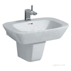 Twyford Moda Sanitaryware -  Twyford Vello Semi-pedestal Vo4960wh