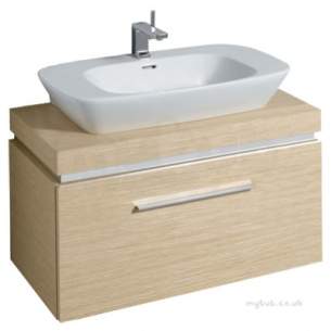 Twyford Moda Sanitaryware -  Vello 1000 Vanity Unit Light Oak Vo0331ok