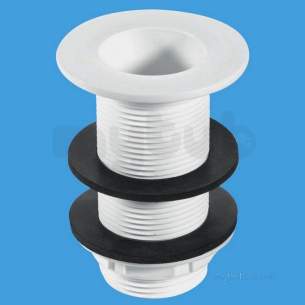 Mcalpine Waste traps overflow -  1.5 Inch X 3.5 Inch X 70mm Flange Tank Overflow W20