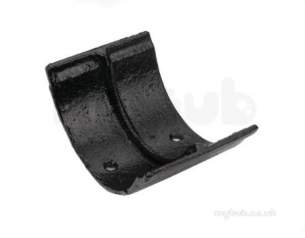 Apex Cast Iron Rainwater -  4.5 Inch Union Clip Bead H/rd Gutter Bg45/uc