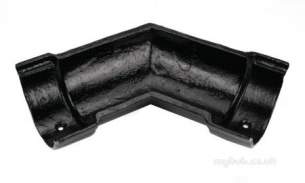 Apex Cast Iron Rainwater -  5 Inch X 135deg Bead H/rnd Angle Bg50/a/135