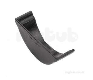 Alumasc Painted Cast Iron Hr Gutter -  4.5 Inch Beaded H/rnd Ext S/end Bg45/se/e/pa