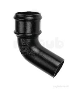 Alumasc Painted Cast Iron Hr Gutter -  2.5 Inch X 112.5deg Circ Bend P25/b/112/pa