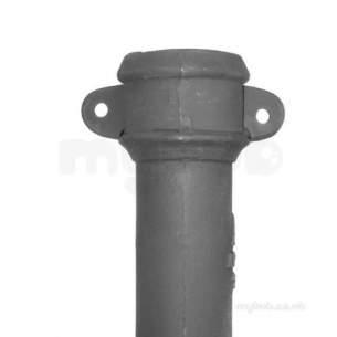 Apex Cast Iron Rainwater -  3 Inch X 6ft Circular Pipe Eared P30/6ft