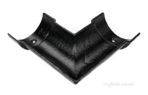 Apex Cast Iron Rainwater -  4.5 Inch X 90 Degree Half Round Angle Hg45/a/90