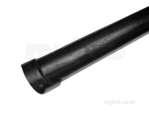 Apex Cast Iron Rainwater -  4 Inch X 6ft Half Round Gutter Hg40/6ft