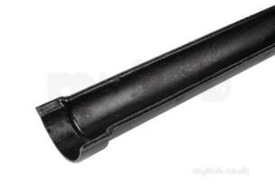 Apex Cast Iron Rainwater -  5 Inch X 6ft Beaded H/round Gutter Bg50/6ft