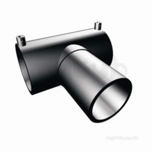 Radius Mdpe Fittings Black -  Tee Equal Bk Ef 75 Pe100 47 Pins