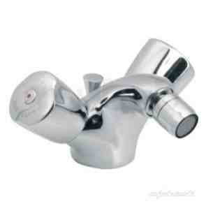 Vado Brassware -  Mono Bidet Mixer Deck Mount Plus Pop-up Waste War-210/cd-c/p