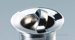 Waste Fittings and Accessories -  Cme Who94wc Spinner Bath Combi Waste Chrome Plated 1.5 Inch