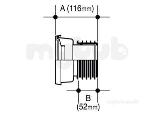 Wavin Certus Products -  110mm Easyfit Conn Strt 3.5 Inch Cwc003w