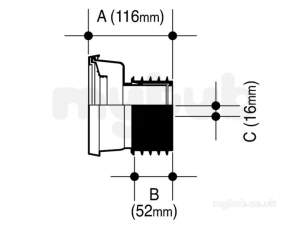 Osma Above Ground Drainage -  Wc204w Easy-fit Pan Conn Styl 1 4 O/skt